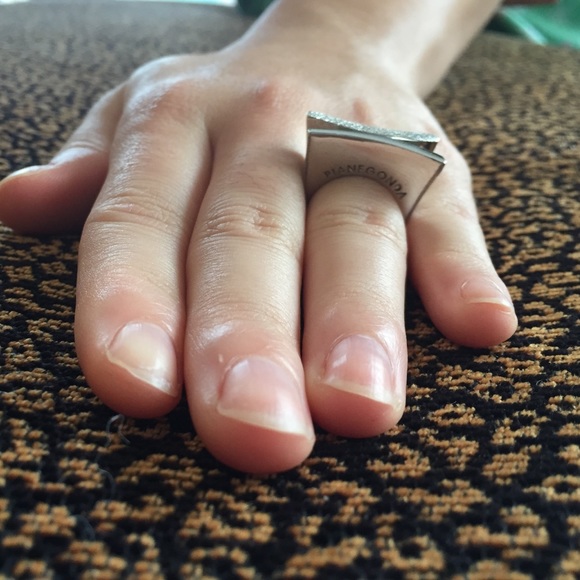 Pianegonda SterlingSilver/PaveeDiamond Size 7 Ring - Picture 2 of 7